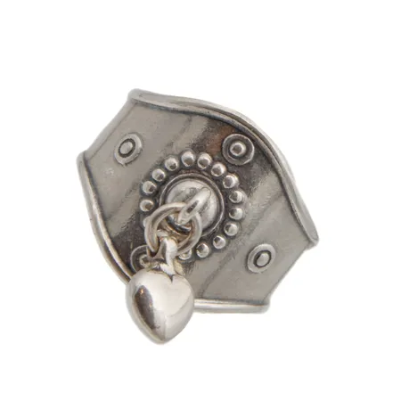 Sydänsormus Kalevala, koko 19, 925,  Paino: 8,6 g