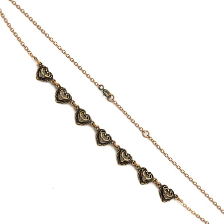 Kaulakoru, Kalevala, Talon sydän, pituus 42/45cm, pronssia