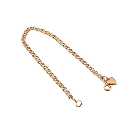 Bismarck-ranneketju riipuksella, pituus 195mm, leveys 4mm, 585, Paino: 4,1 g