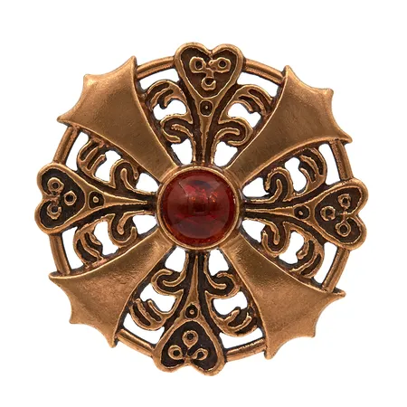 Rintaneula riipuslenkillä, Kuukiven koru, Kalevala, Ø 48mm, pronssia