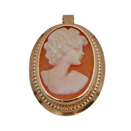 Cameerrintaneula riipuslenkillä, korkeus 25mm, 585br,  Paino: 2 g