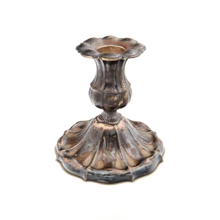 Kynttilänjalka, korkeus 100mm, kaiverrettu, 813br, Paino: 177,6 g