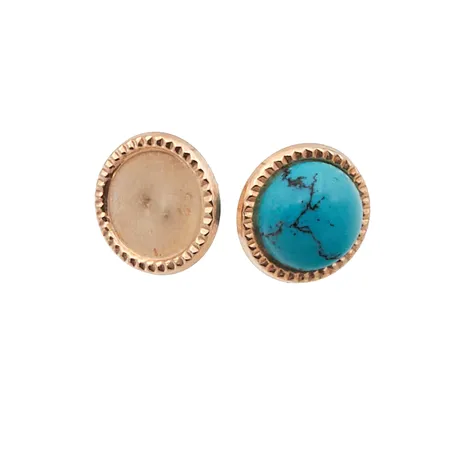 Vialliset kivikorvakorut, 585br, Paino: 1,2 g