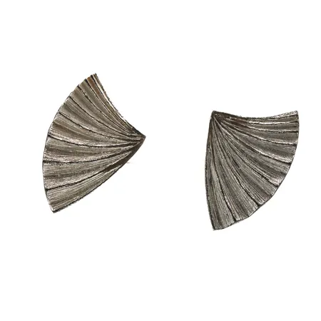 Korvakorut Kalevala Koru, Plise, korkeus 12mm, toinen tausta metallia, 925, Paino: 2,4 g