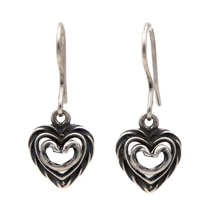 Korvakorut Kalevala, Talon sydän, korkeus 27mm, 925, Paino: 2,4 g