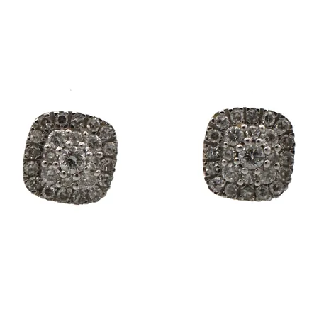 Timanttikorvanapit 2xn.0.03ct 8xn.0.02ct 40xn.0.01ct, mitat 6x6mm, Kultajousi Oy, 585, Paino: 1,7 g