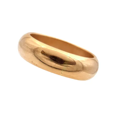 Sileä sormus, koko 16¼, tekijänleima TNu (Timcen Jewellery Ky), 585, Paino: 7,1 g