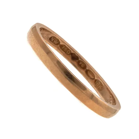 Sileä sormus, koko 17, kaiverrettu, 750, Paino: 2 g