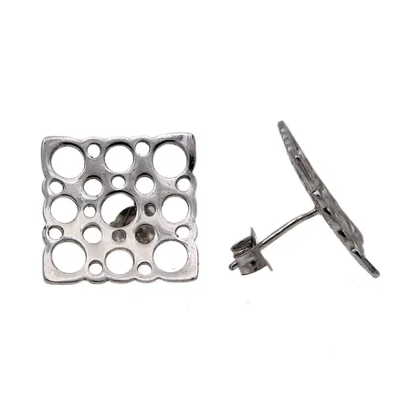 Korvakorut, Pitsi, design Liisa Vitali, korkeus 15mm, 925, Paino: 2,2 g