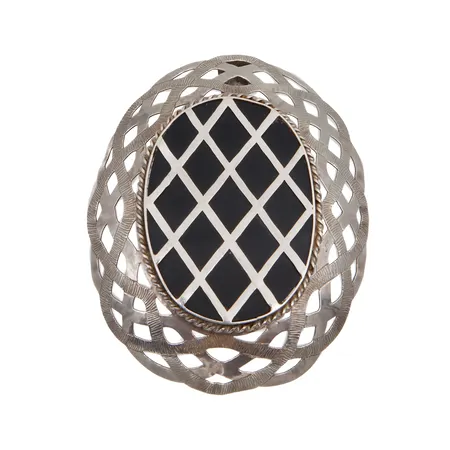 Kiviriipus, mitat 85mx105mm, rintanela mekanismi rikki, 925br, Paino: 45,7 g