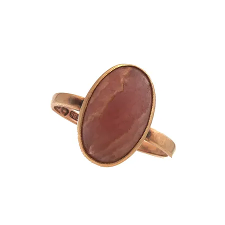 Kivisormus, koko 17¼, 585br, Paino: 3,8 g