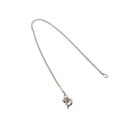 Ranneketju, pituus 185mm, valkokulta, 585, Paino: 1,5 g