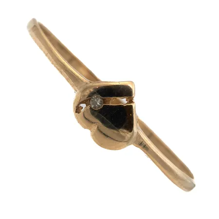 Timanttisormus 1xn.0.005ct, koko 19, 585, Paino: 0,8 g