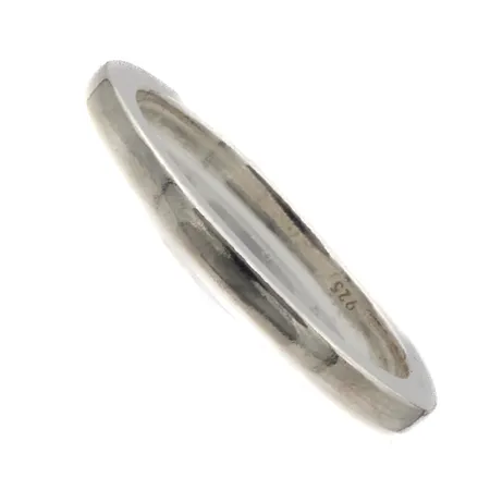 Sileä sormus, koko 19, 925, Paino: 3 g