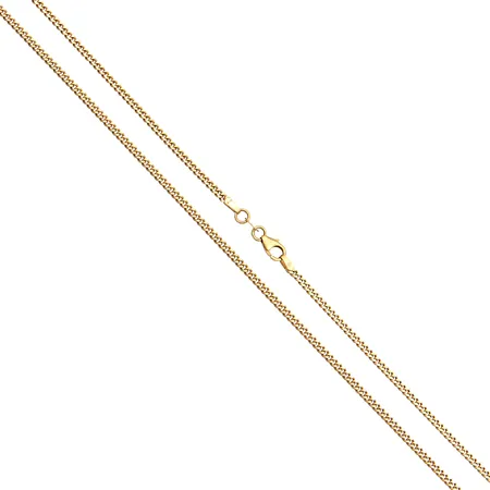 Panssarikaulaketju, pituus 50cm, leveys 2mm, 585, Paino: 8,5 g