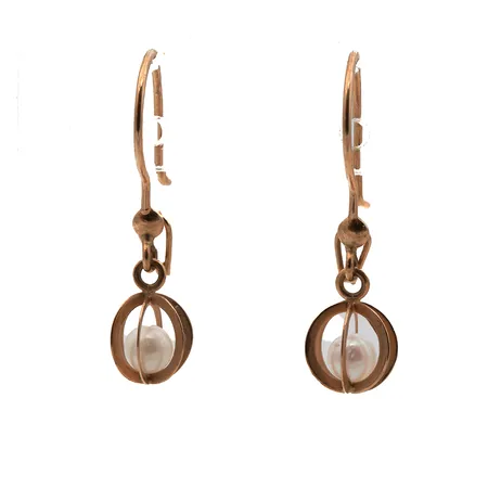 Helmikorvakorut, korkeus 20mm, 585br, Paino: 0,7 g