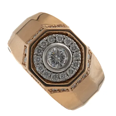 Kivisormus, koko 23, 585br, Paino: 27,4 g