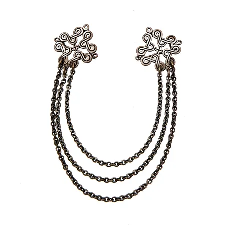 Solki Kalevala Koru, Karjalainen nauhapunos, pituus 160mm, 925, Paino: 10,1 g