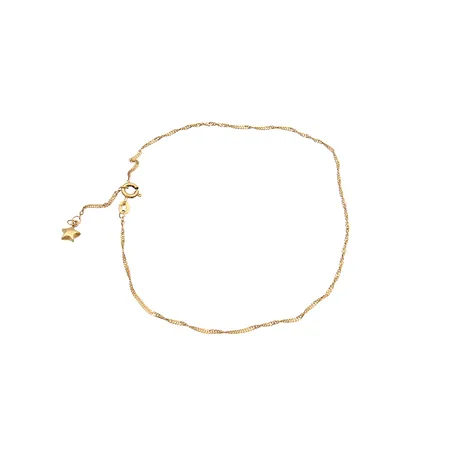 Nilkkaketju maskotilla, pituus 250-270mm, 585, Paino: 1,1 g