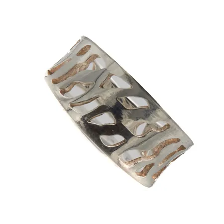 Kuvioitu sormus, koko 17, Kultajousi Oy, 925, Paino: 2,5 g