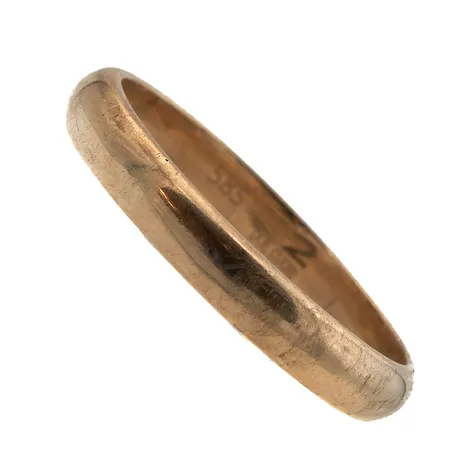 Sileä sormus, koko 19¾, 585, Paino: 3,7 g