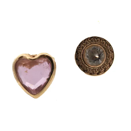 Kaksi paritonta kivikorvakorua, 585br, Paino: 1 g