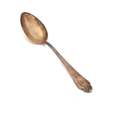 Ruokalusikka, kaiverrettu, pituus 213mm, 813, Paino: 59,4 g