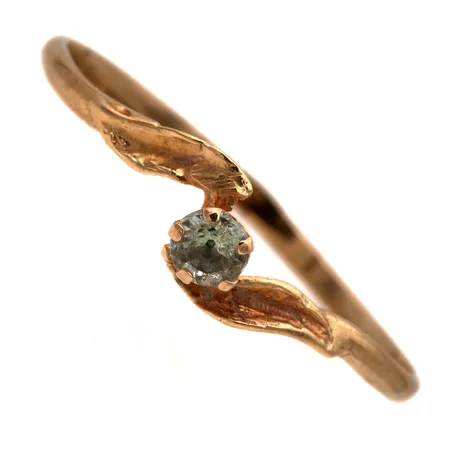 Kivisormus, koko 18¾, 585br,  Paino: 0,9 g