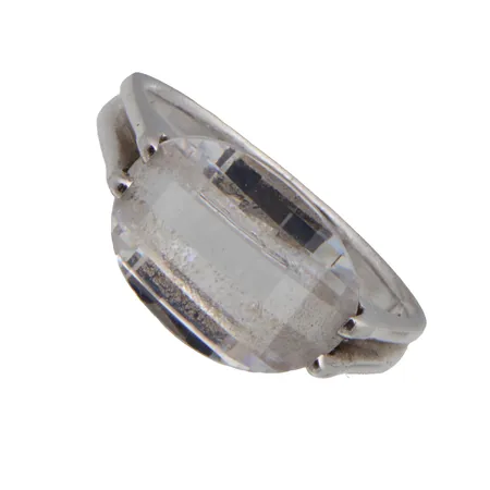 Kivisormus, koko 17¾, kivi heiluu hieman, 925br, Paino: 4,3 g