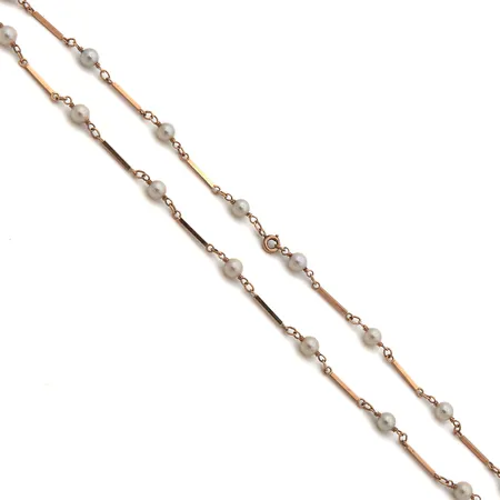 Helmikaulakoru, pituus 45cm, 585, Paino: 9,1 g