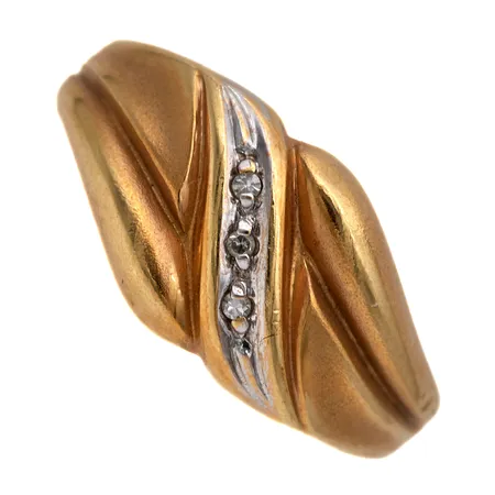 Timanttisormus 3xn.0.005ct, koko 17, 585, Paino: 2 g