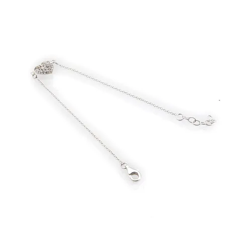 Ranneketju kiviriipuksella, pituus 170-190mm, Kultajousi Oy, 925br, Paino: 1,4 g