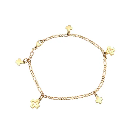 Ranneketju maskoteilla, pituus 190mm, 585, Paino: 4,4 g