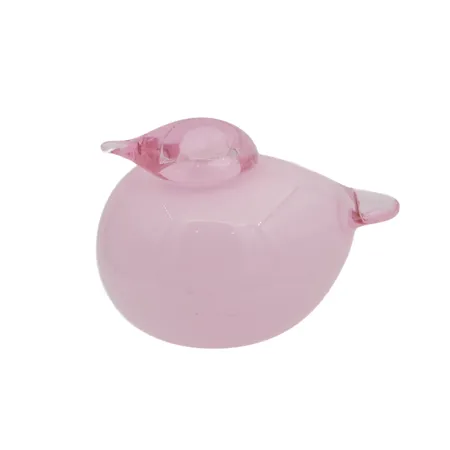 Lasilintu Nuutajärvi, Kuukunen -Ystävänpäivälintu, signeeraus O.Toikka Nuutajärvi, korkeus 50mm, leveys 70mm