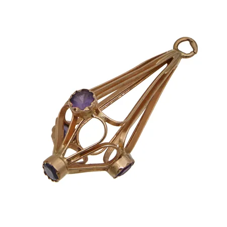 Korvakorun punnus kivillä, korkeus 47mm, 585br, Paino: 7 g