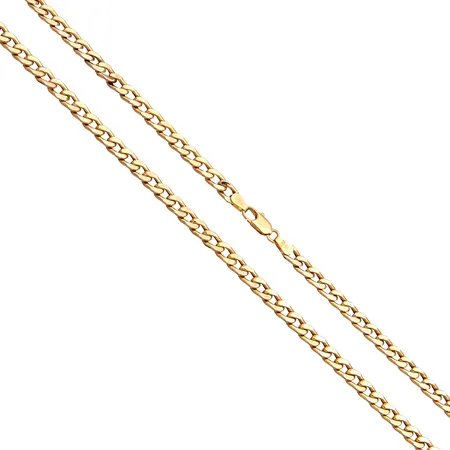 Panssarikaulaketju, pituus 50cm, leveys 5mm, ontto, 585, Paino: 12,2 g