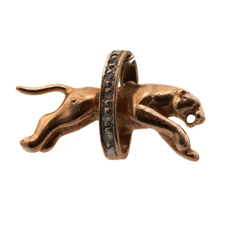 Timanttiriipus 5xn.0.01ct, leveys 22mm, 585, Paino: 2,5 g