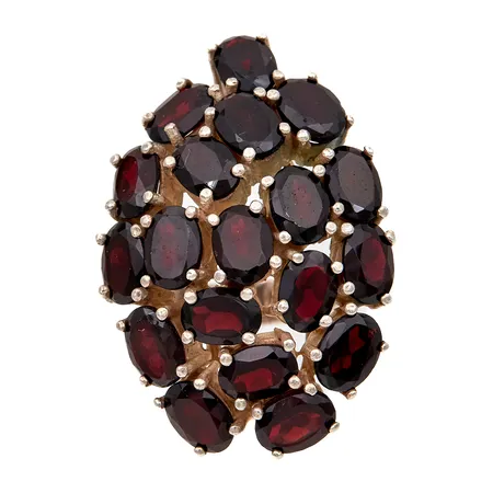 Kivisormus, koko 17¼, 925br, Paino: 18,1 g