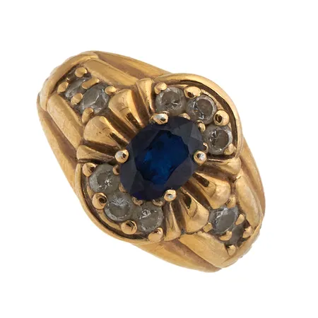 Kivisormus, koko 17¼, 925br, Paino: 6,4 g