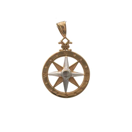 Riipus, korkeus 30mm, 585 kelta- ja valkokulta,  Paino: 2 g