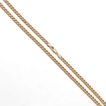 Panssarikaulaketju, pituus 49,5cm, leveys 5mm, 585,  Paino: 13,6 g