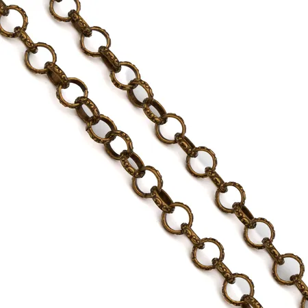 Kaulaketju 5005 Kalevala, pituus n. 70cm, lenkin Ø 10mm, pronssia