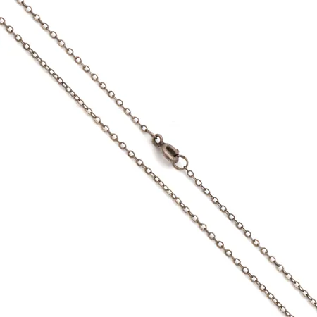 Ankkurikaulaketju, pituus 43cm, leveys 1mm, 900,  Paino: 1,2 g