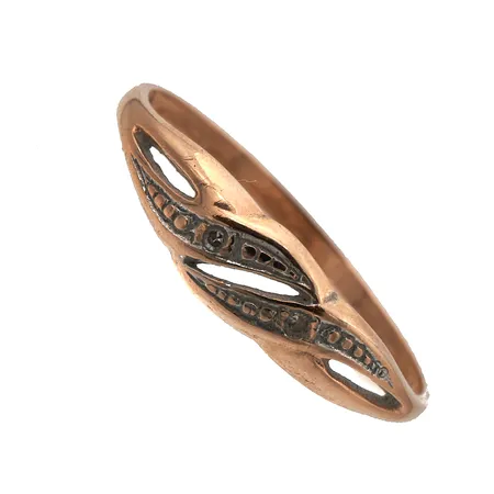 Timanttisormus 2xn0.005ct, koko 17, 585br,  Paino: 1 g