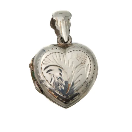 Sydän-medaljonki riipus, korkeus 24mm, 925, Paino: 2,7 g