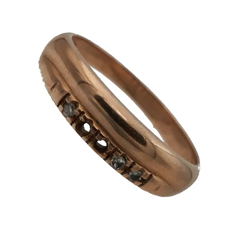 Viallinen timanttisormus, 585br,  Paino: 2,8 g