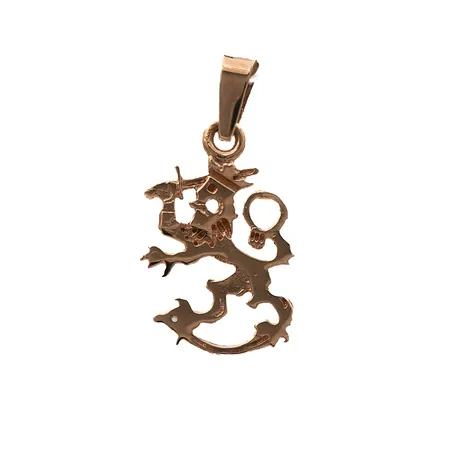 Leijona-riipus, korkeus 19mm, 585,  Paino: 0,5 g