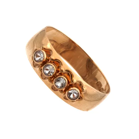 Kivisormus, koko 19½, leveys 6mm, 585br,  Paino: 2 g