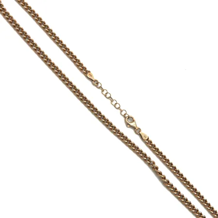 Panssarikaulaketju, pituus 42-45cm, Kultajousi Oy, 925, Paino: 9 g