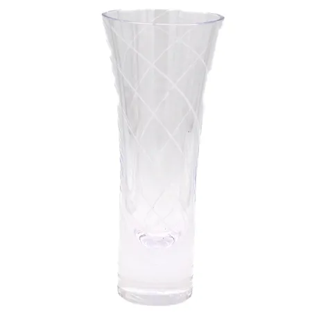 Lasimaljakko Apilanlehti 2019, korkeus 21cm, Ø 60-90mm, signeerattu Markku Salo Nuutajärvi 225/499, säilytyslaatikko. 